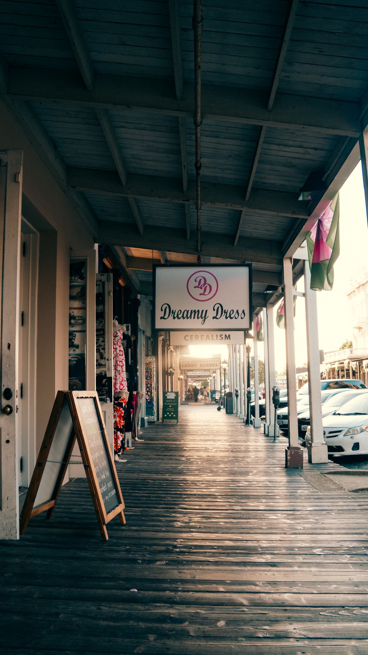 Independent storefront representing shopping local